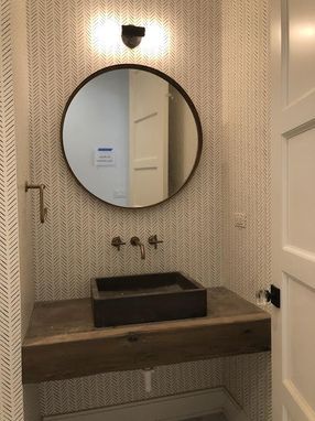 Custom Made Rustic Bathroom Vanity