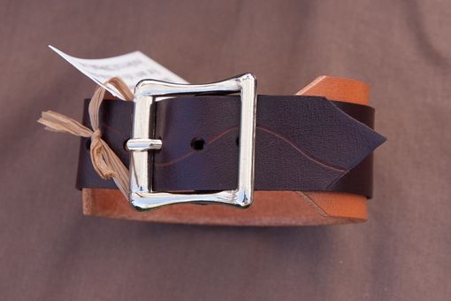 Custom Made Leather Cuff Bracelets Handmade Christian Cross