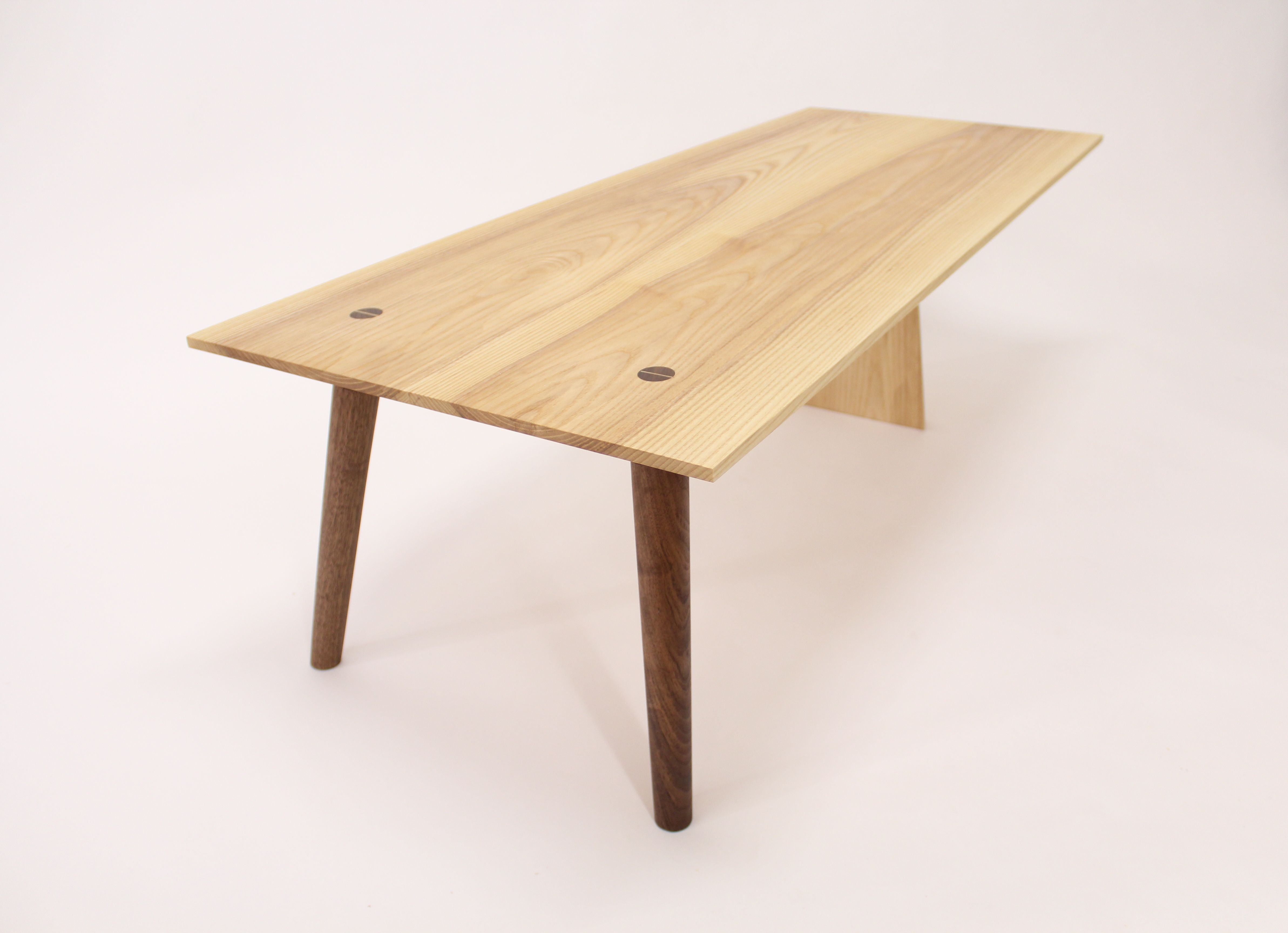 A Handmade Mid Century Modern Ash And Walnut Coffee Table Made Custom Made Mid Century Modern Ash And Walnut Coffee Table