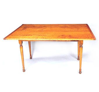 Custom Made Tiger Maple Dining Table