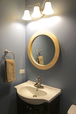 Custom Made Solid Maple Wall Mirror-24" Round