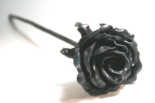 Custom Made Mothers Day Forever Rose Forged Iron 6th Wedding Anniversary Gift Steel Metal Flower