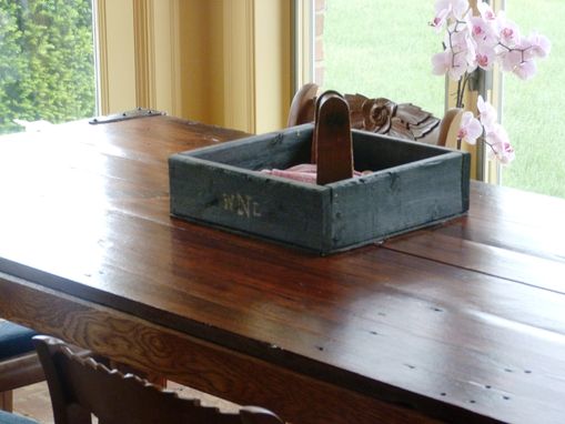Custom Made Reclaimed Antique Barnwood Door Breakfast Table Desk