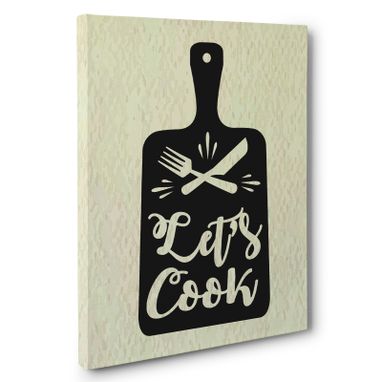 Custom Made Let’S Cook Kitchen Canvas Wall Art