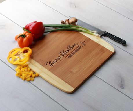 Custom Made Personalized Cutting Board, Engraved Cutting Board, Custom Wedding Gift – Cb-Bam-Camphawkins