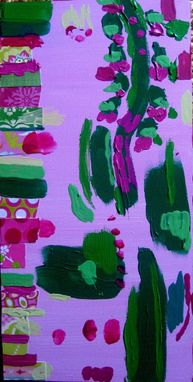 Custom Made Color Study Pinks And Greens Digitalis