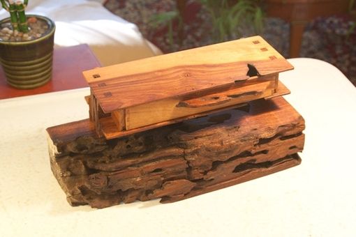 Custom Made Organic And Natural Edge Wild Cherry Wood Box