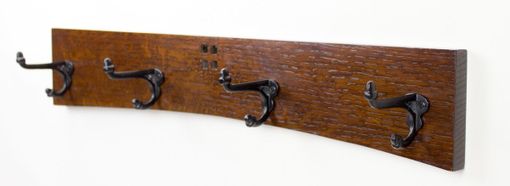Custom Made Arts And Crafts / Mission Cast Iron Hook Coat Rack