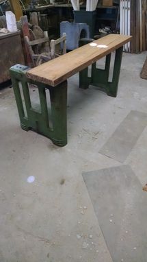 Custom Made Industrial Deco Style Machine Stand, 8' Long 38