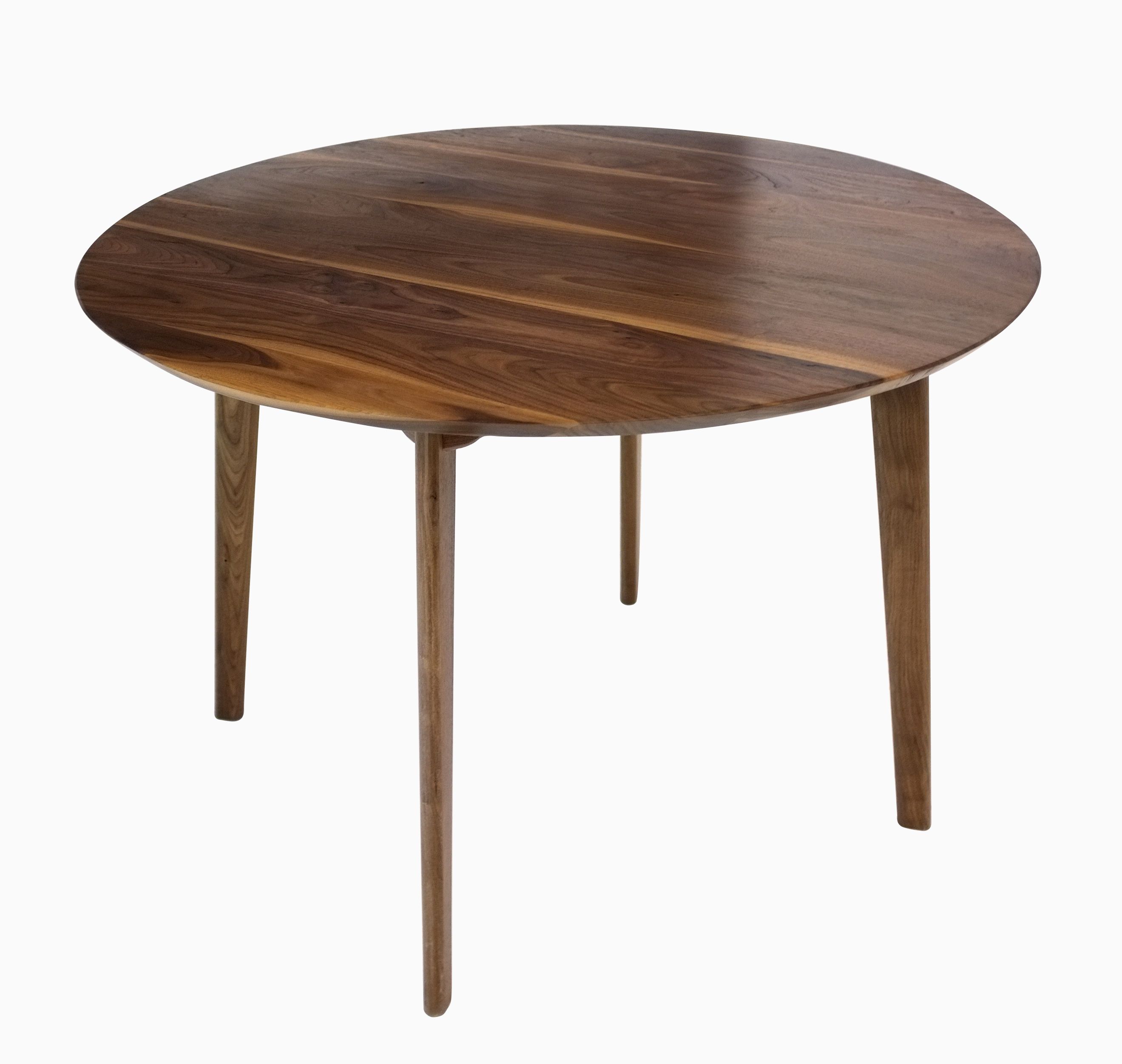 Buy Hand Crafted Isabelle Mid Century Modern Solid Round Walnut Dining Table Made To Order From 