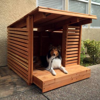 Custom Made Redwood Dog House