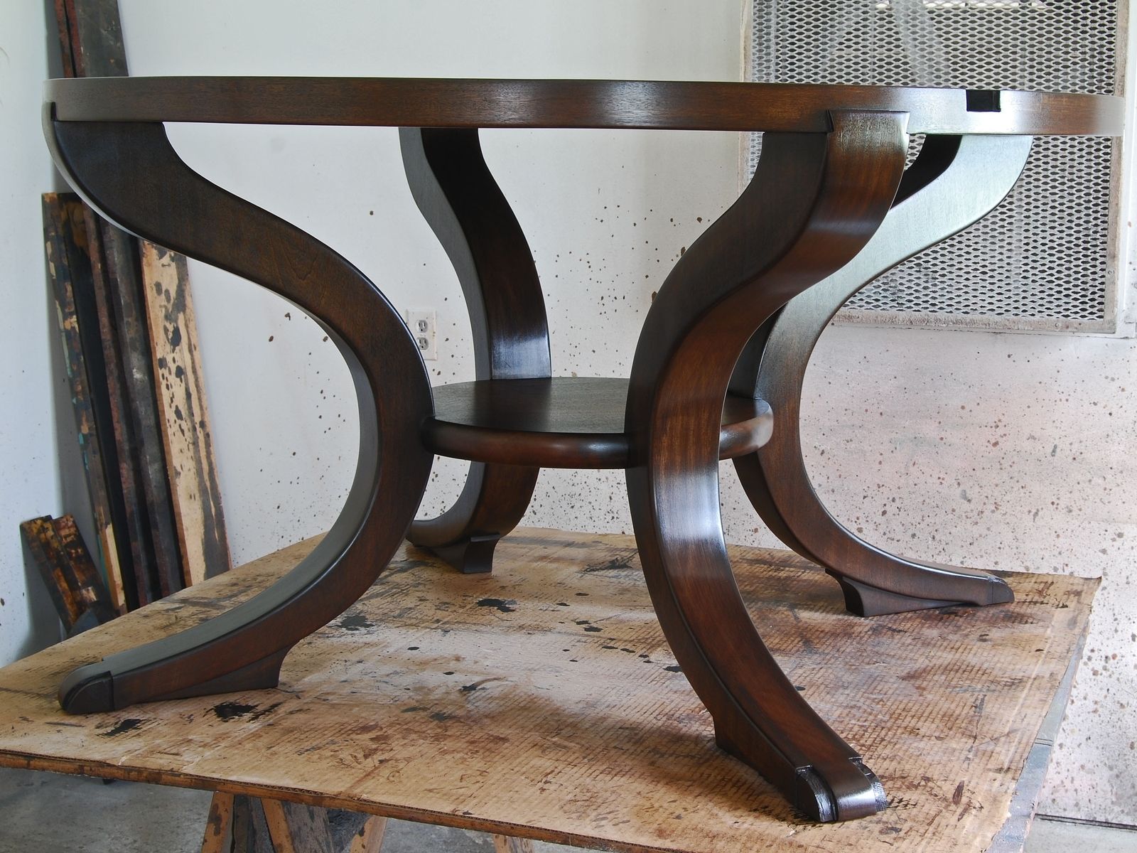Custom Made Round Dining Table By Robert Seliger by Robert Seliger