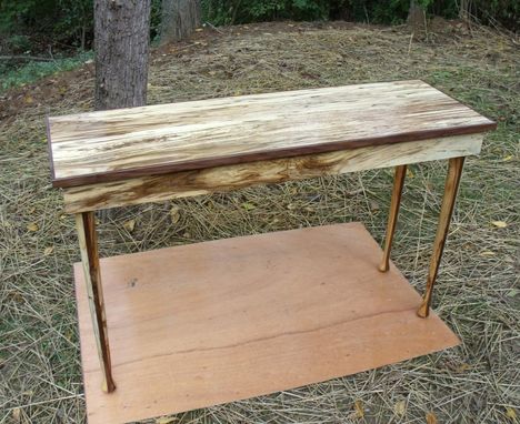 Custom Made Magnificent Spalted Hackberry Sofa/Foyer Table