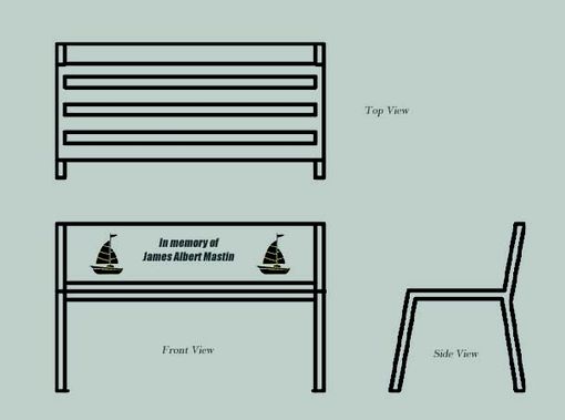 Custom Made Memorial Bench, Personalized // (Min. Shipping $450+)