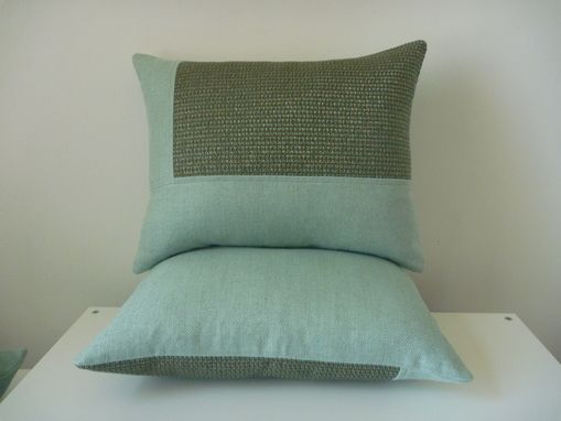 Custom Made Blue Texture Designer Decorative Pillow