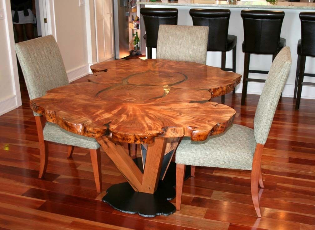 Handmade Burl Dining Table by Symmetree Design