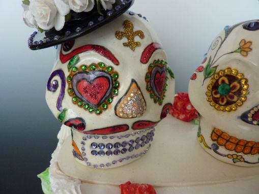 Custom Made Sugar Skull Wedding Cake Topper