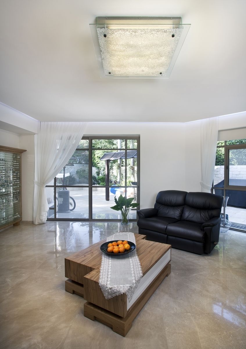 Hand Made Quartz Crystal Glass Ceiling Light by Shakúff