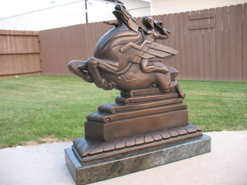 Custom Made Speed...Art Deco Pegasus With Amazon Sculpture