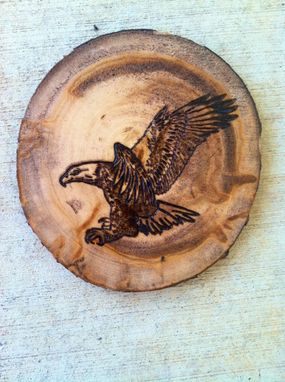 Custom Made Handburned Eagle Coasters