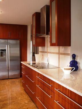 Custom Made Modern Mahogany Kitchen Cabinets