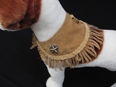 Custom Made Wild West Cowboy Suede Dog Coat