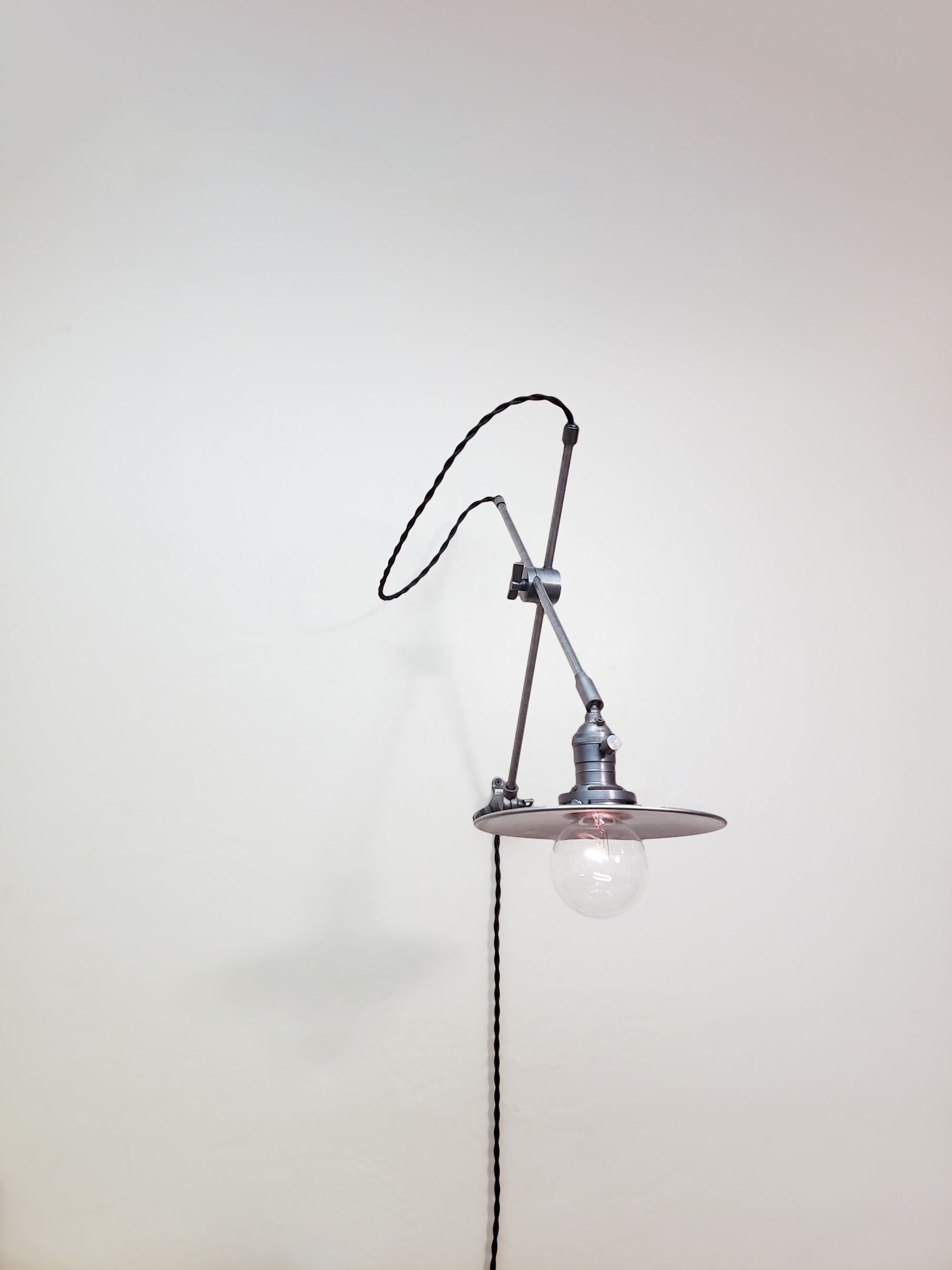 Buy Hand Made Gunmetal Brass And Steel Industrial Scissor Wall Lamp
