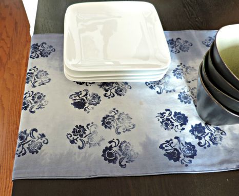 Custom Made Hand-Dyed & Block Printed Table Runners