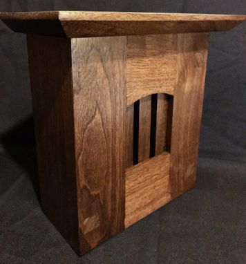 Custom Made Craftsman Style Wood Doorbell Chime Cover (Walnut) With Top