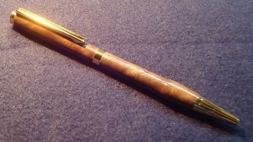 Handmade Slimline Mahogany wood Pen / Chrome Hardware  