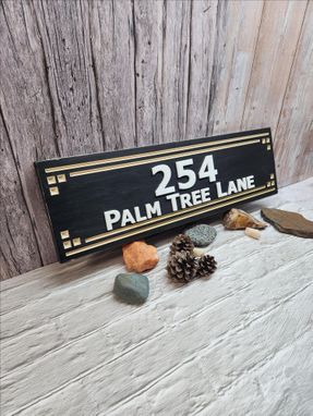 Custom Made Routed Address Sign For The Home