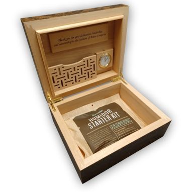 Custom Made 24 Count Handcrafted Humidor With Free Shipping And Engraving.