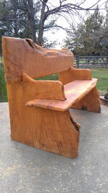 Hand Made Live Edge Bench by Juniper Canyon Design 