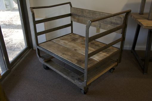 Custom Made New Bedford Bench With Wheels