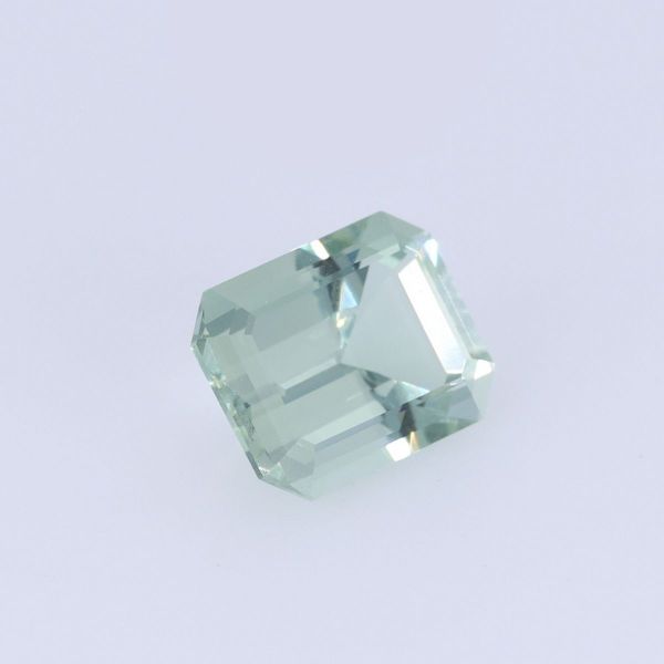 This seafoam tinted aquamarine shows a shade that's lighter, but similar to those you'll find for unheated aquamarines.