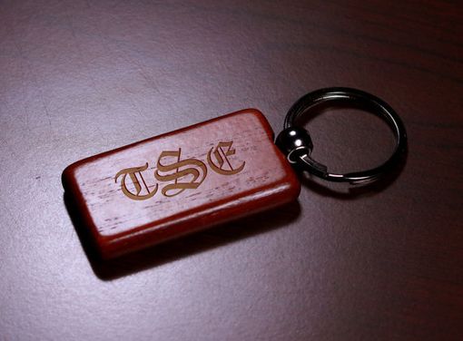 Custom Made Personalized Rosewood Key Chain