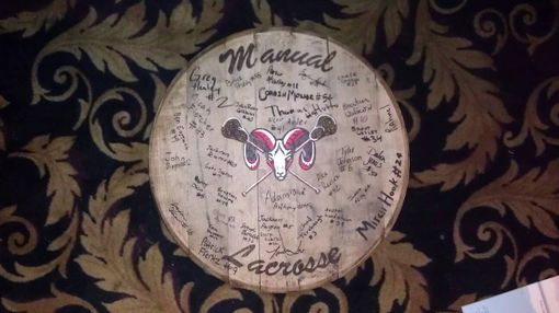 Custom Made Guest Book Barrel Heads