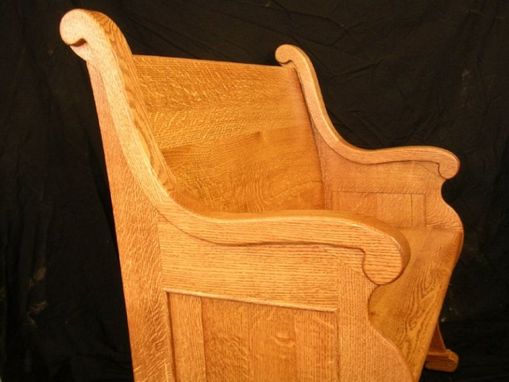 Custom Made Church Style Oak Pew Benches