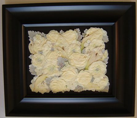 Custom Made Bridal Bouquet Preservation - White And Silver Bridal Flowers ~*