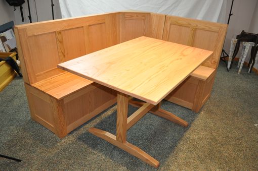 Custom Made Oak Breakfast Nook / Banquette