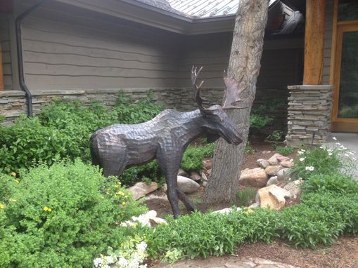 Custom Made 8 Ft Tall Moose Sculpture, Full Body.