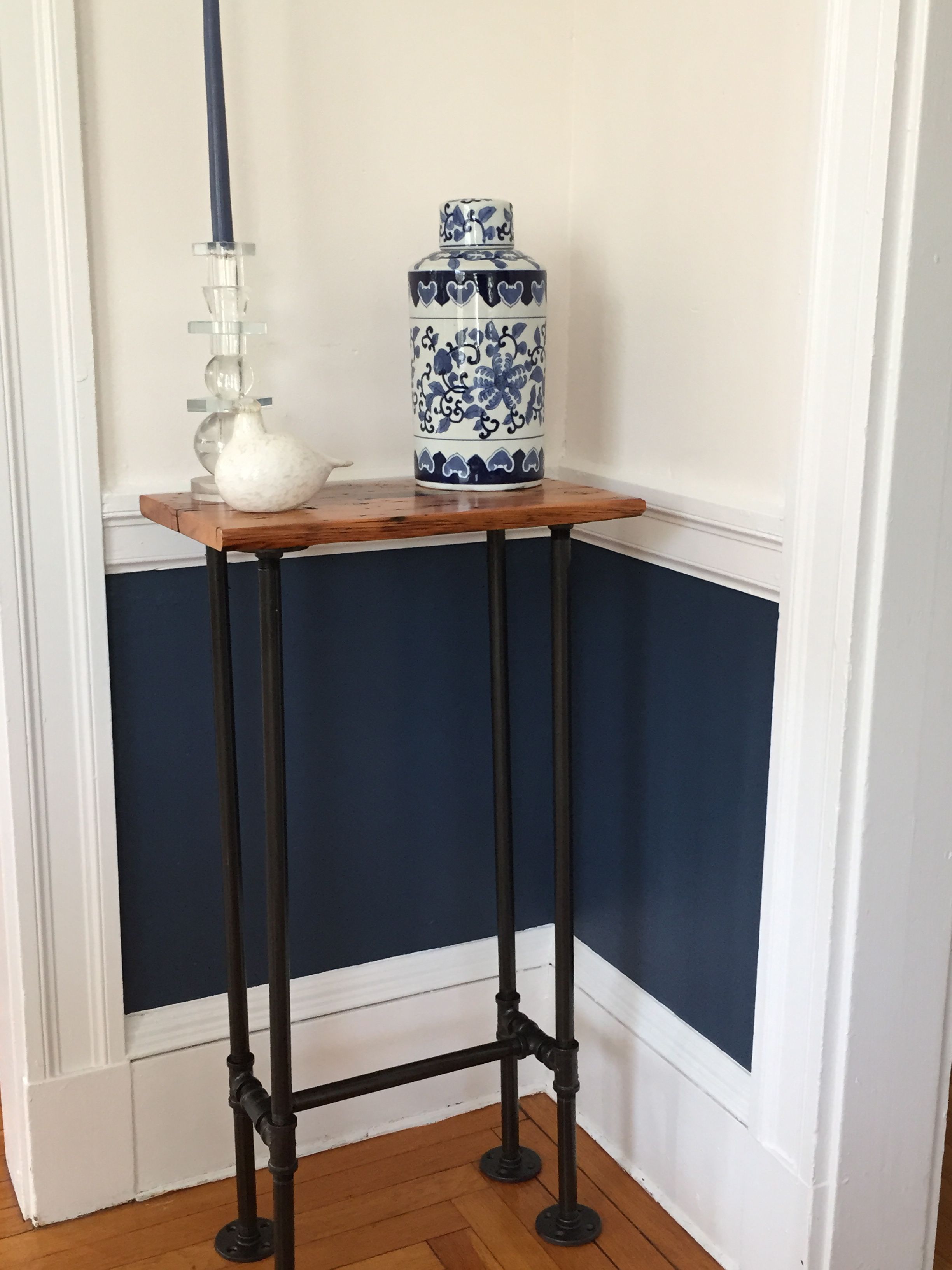 Custom Made Reclaimed Barnwood Side Or End Table by John Gaines