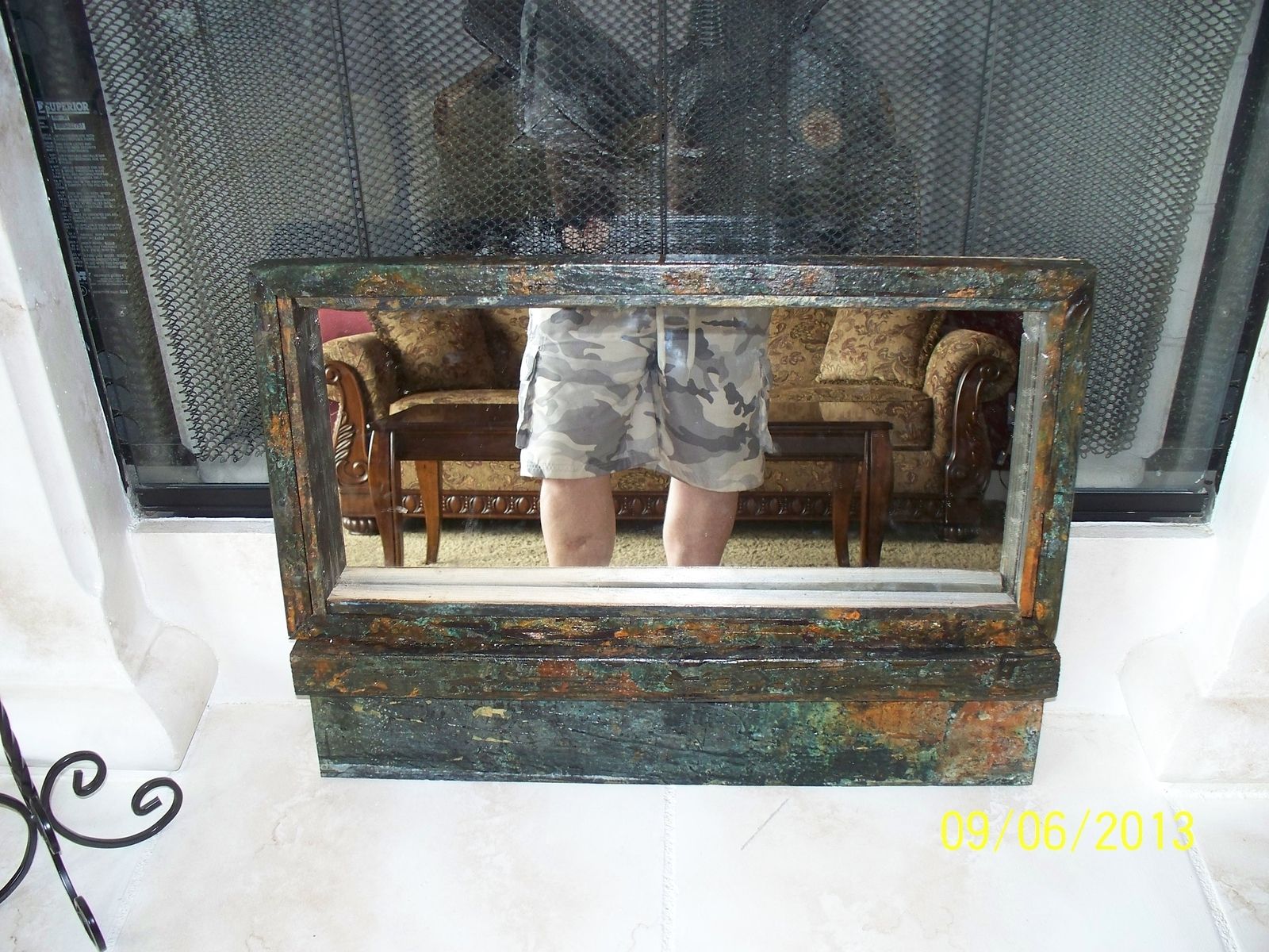 Custom Made The Wall Mirror /Key Holder by Uncle Dudes Crafts