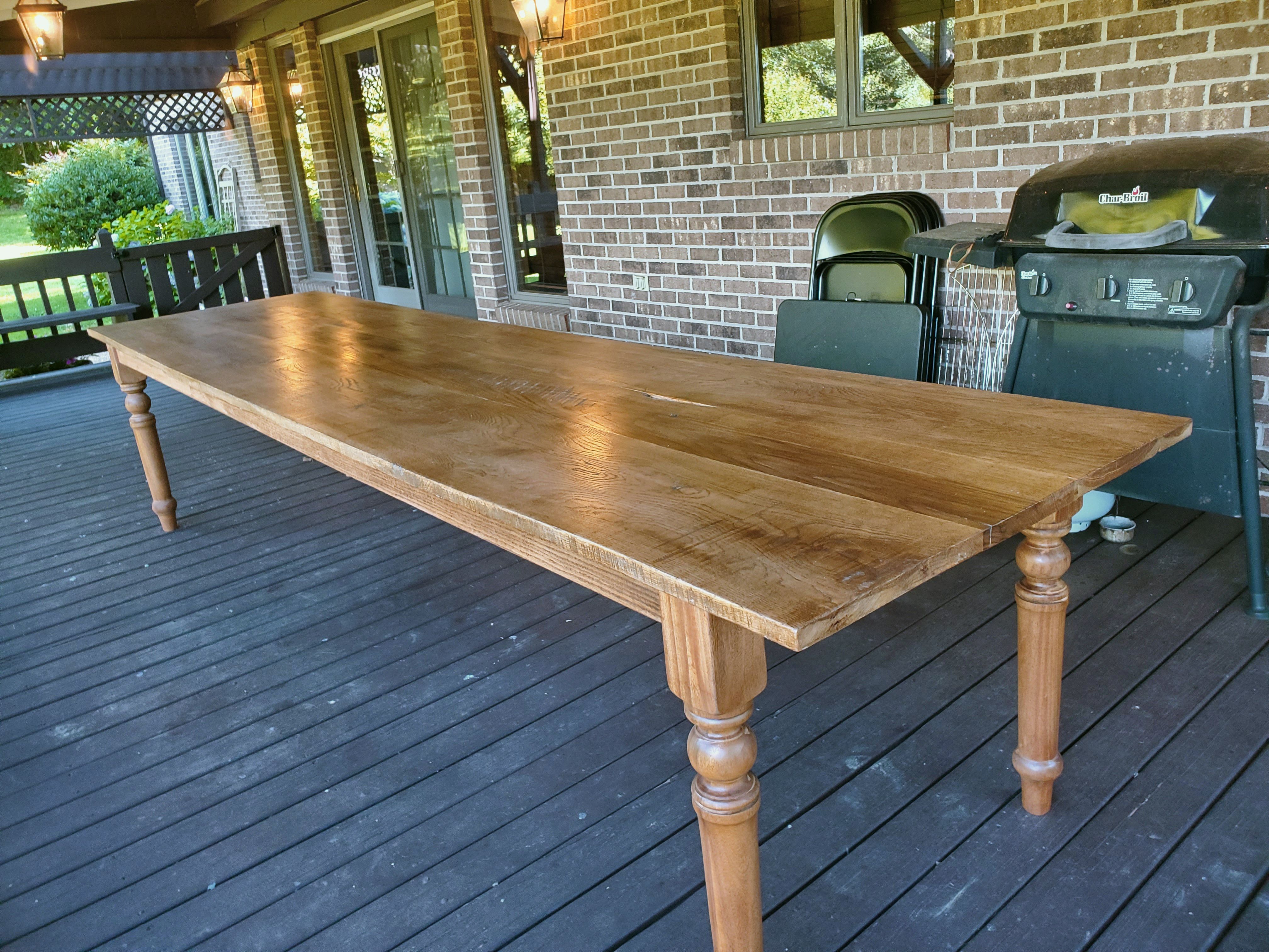 Custom Farmhouse Extendable Dining Room Table