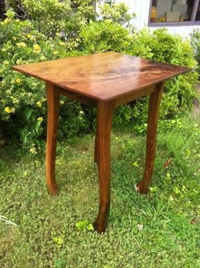Custom Made Walnut Axe Handle Side Table
