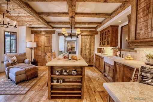 Custom Made Sugar Pine Kitchen Cabinetry