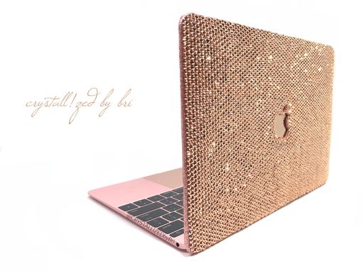 Custom Made 15" Mac Crystallized Laptop Case Macbook Pro Apple Tech Bling European Crystals Bedazzled