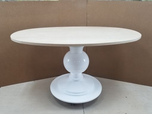 Custom Made Oval Dining Room Or Breakfast Banquette Table