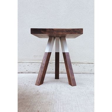 Custom Made The Triad - Cantilevered Walnut Side Table