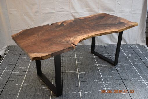 Custom Made Live Edge Walnut Table Or Desk